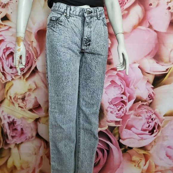 LEE VINTAGE ACID WASH GREY JEANS - Picture 3 of 11